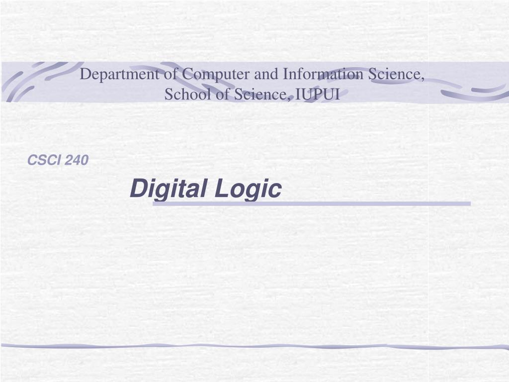 PPT - Department of Computer and Information Science, School of Science ...