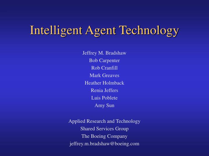 intelligent agent technology