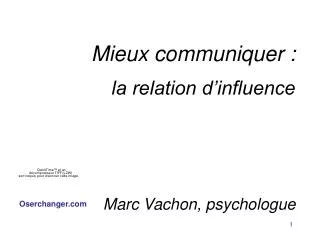 Communication et influence