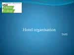 Hotel organisation TAFE - slide 1