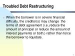Troubled Debt Restructuring - slide 1