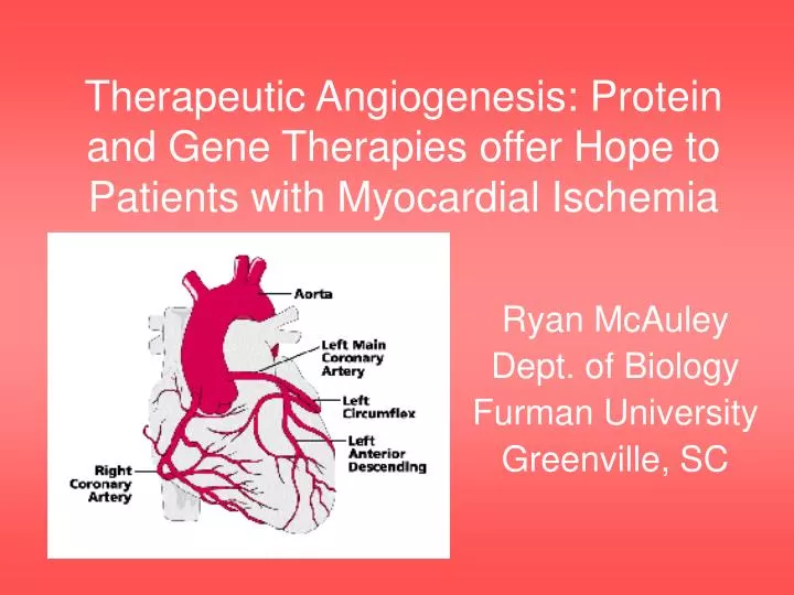 therapeutic angiogenesis protein and gene therapies offer hope to patients with myocardial ischemia