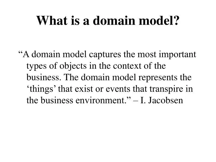 what is a domain model