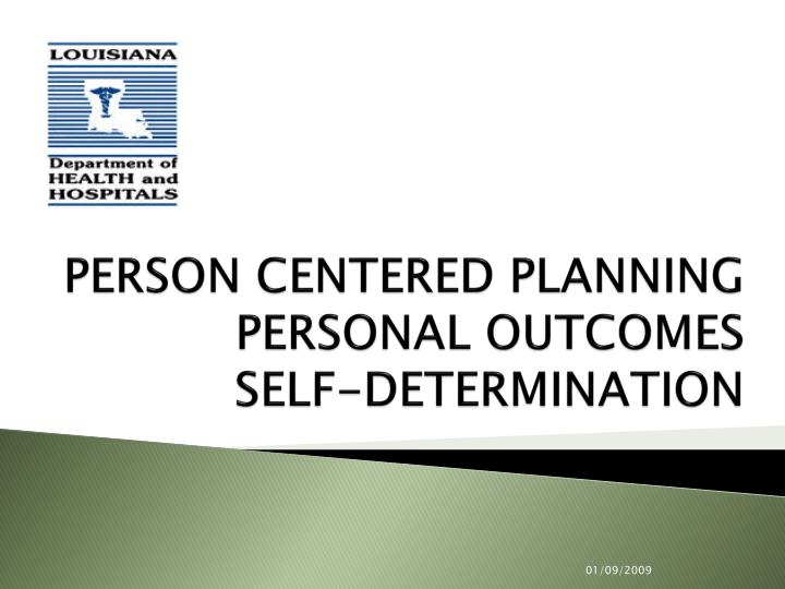 person centered planning personal outcomes self determination