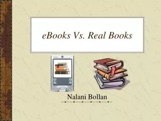 eBooks Vs. Real Books
