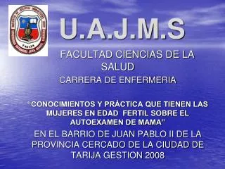 u a j m s