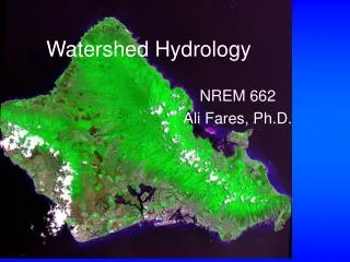 Watershed Hydrology
