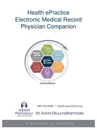 Health ePractice Electronic Medical Record Physician Companion