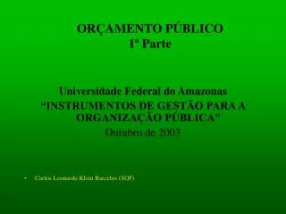 or amento p blico 1 parte