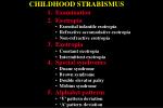 CHILDHOOD STRABISMUS - slide 1