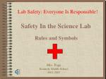 Safety In the Science Lab - slide 1