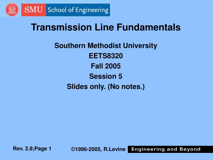 transmission line fundamentals