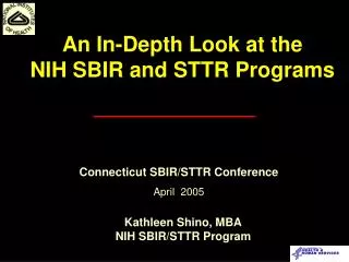 Kathleen Shino, MBA NIH SBIR/STTR Program