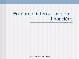 Economie internationale et financière