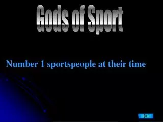 Gods of Sport