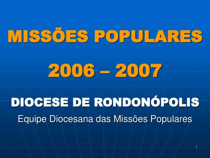 miss es populares 2006 2007 diocese de rondon polis equipe diocesana das miss es populares