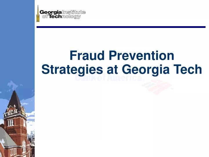 fraud prevention strategies at georgia tech