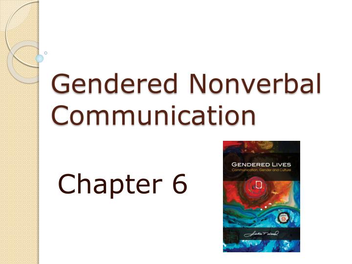 gendered nonverbal communication