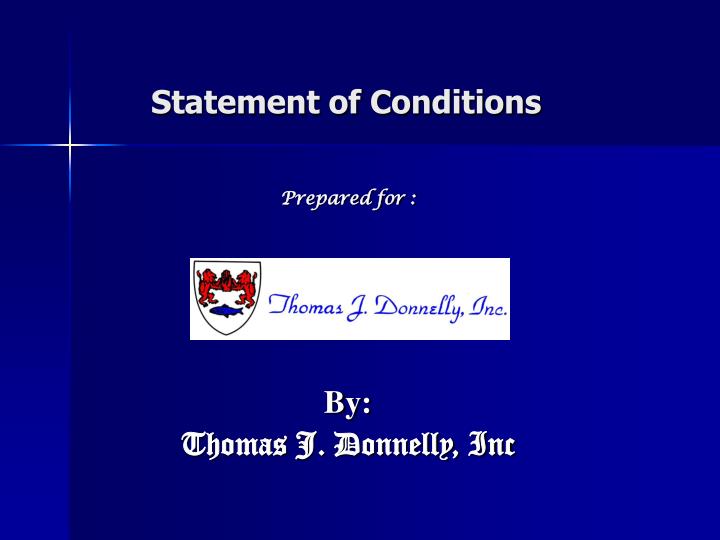 prepared for by thomas j donnelly inc