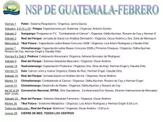NSP DE GUATEMALA-FEBRERO
