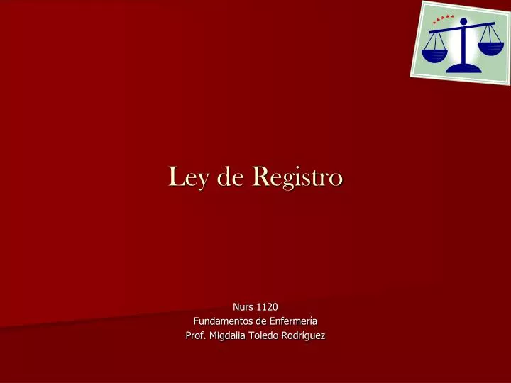 ley de registro