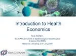 Introduction to Health Economics - slide 1