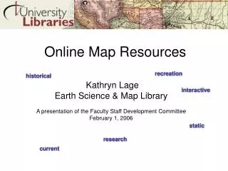Online Map Resources