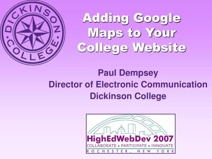 adding google maps to your college website