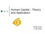 Human Capital : Theory and Application