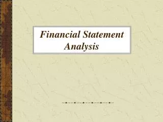 Financial Statement Analysis