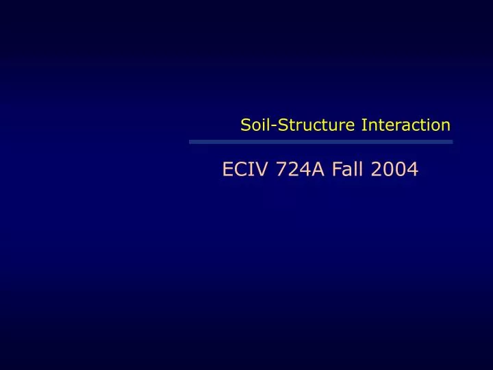 soil structure interaction