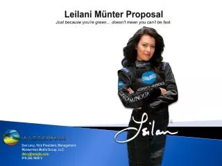 Leilani Münter Proposal