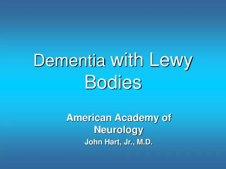 dementia with lewy bodies