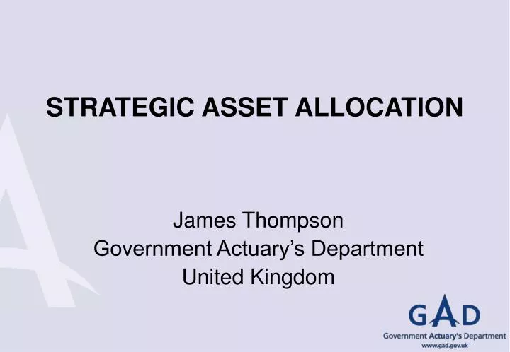 strategic asset allocation