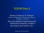 TCP/IP Part II - slide 1