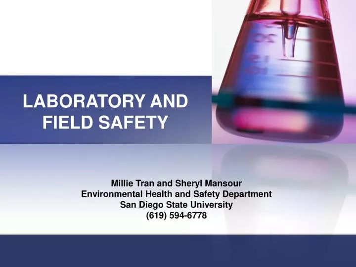laboratory and field safety