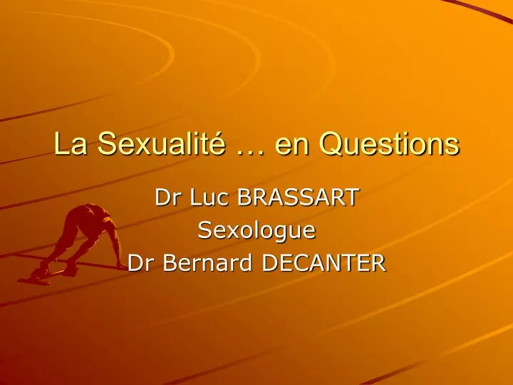 la sexualit en questions