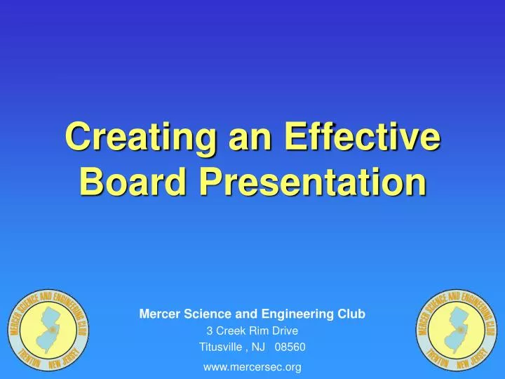 creating an effective board presentation