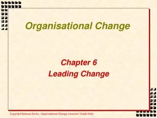 Organisational Change