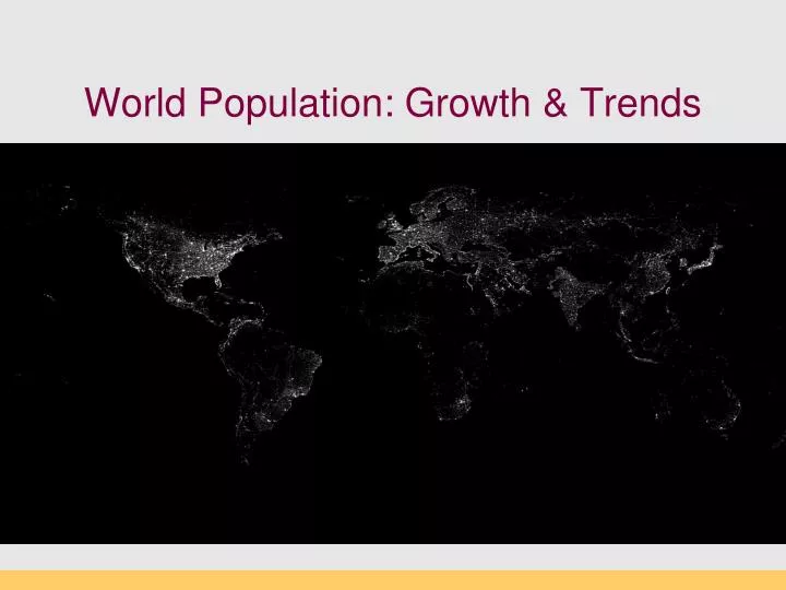 world population growth trends