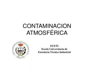 contaminacion atmosf rica