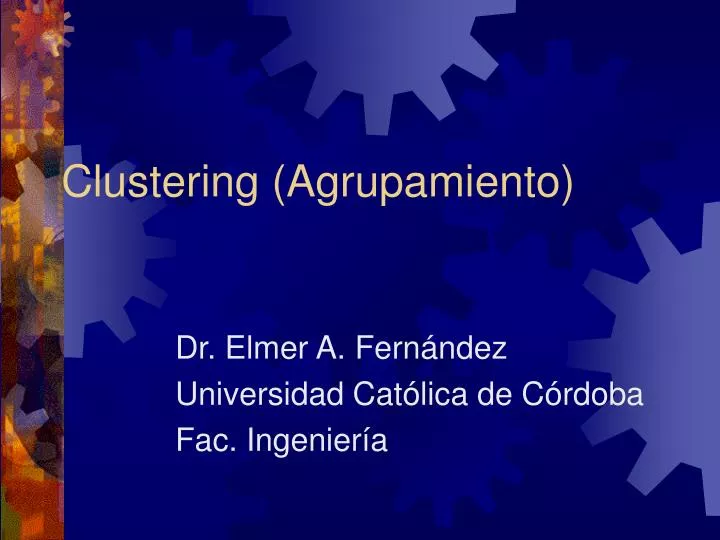 clustering agrupamiento