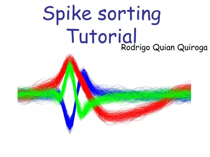 spike sorting tutorial