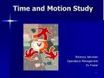 Time and Motion Study - slide 1