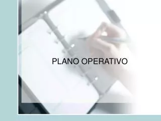 plano operativo