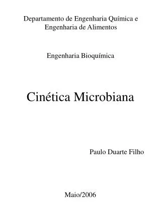 Cinética Microbiana