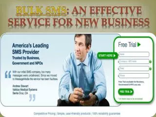 Bulk SMS: An Effective Service for New Business