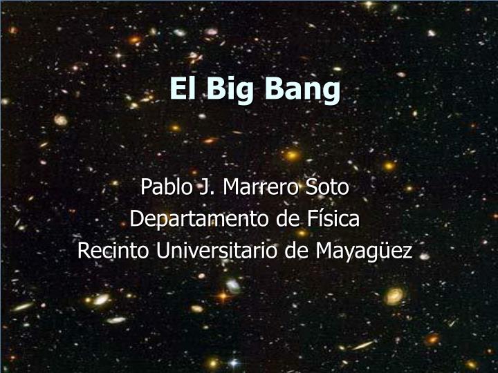 el big bang