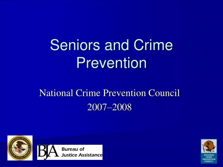 seniors and crime prevention