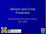 Seniors and Crime Prevention